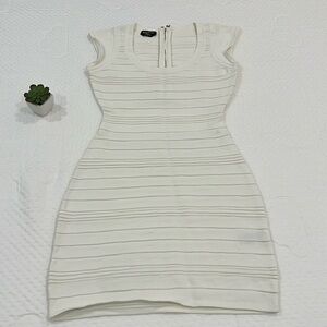 Bebe Cut-out Textured Bodycon Dress, Size M